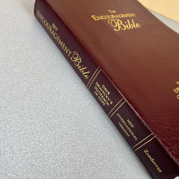 The Encouragement Bible Dave Dravecky's Outreach of Hope Bonded Leather - Picture 4 of 14